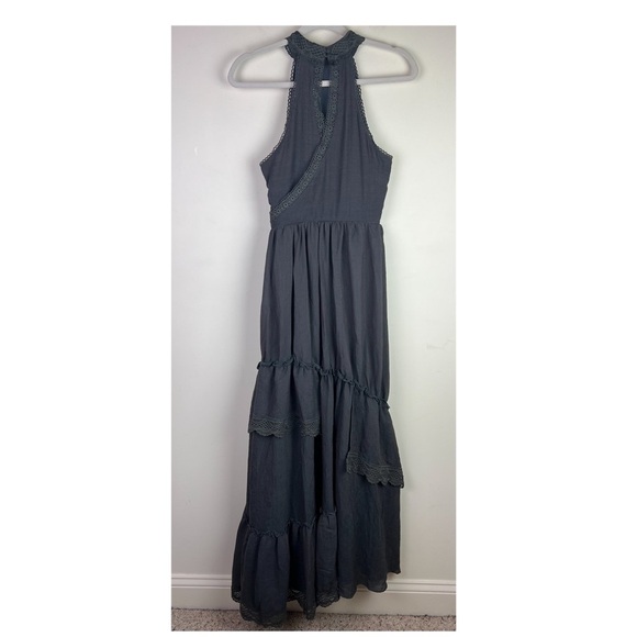 Joyfolie Ethereal Boho Vintage Inspired Photo Shoot Maxi Dress Tiered Lace | XS - Picture 2 of 13